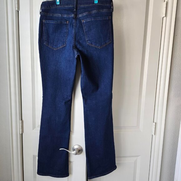 2 Pair Old Navy Kicker Boot Cut Jeans - Blue and Black - Size 12 - NWT - Picture 5 of 9